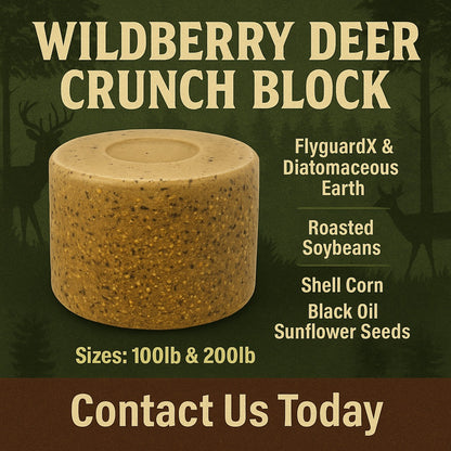 MS Deer Wild berry Crunch Block - 100 lb. Tub