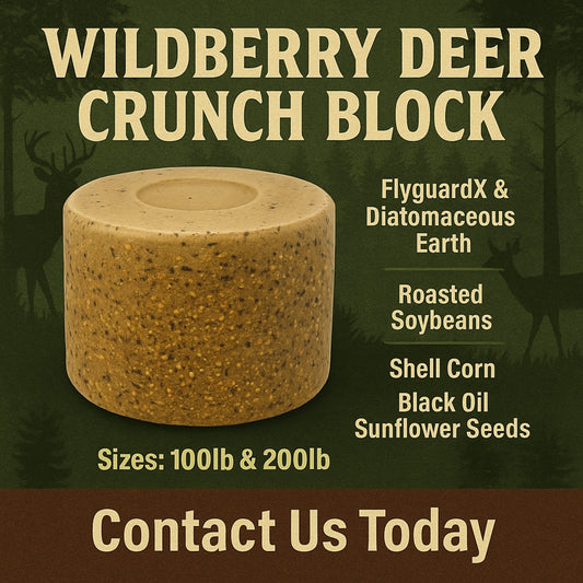 MS Deer Wild berry Crunch Block - 100 lb. Tub