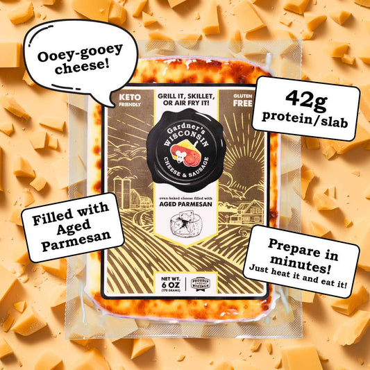 Oven-Baked Cheese filled with Aged Parmesan