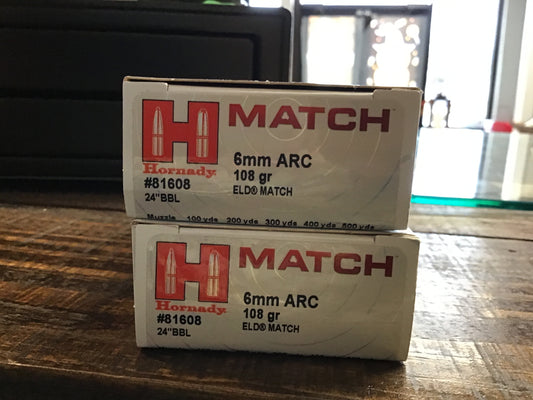 Harnady 6mm ARC 108grn