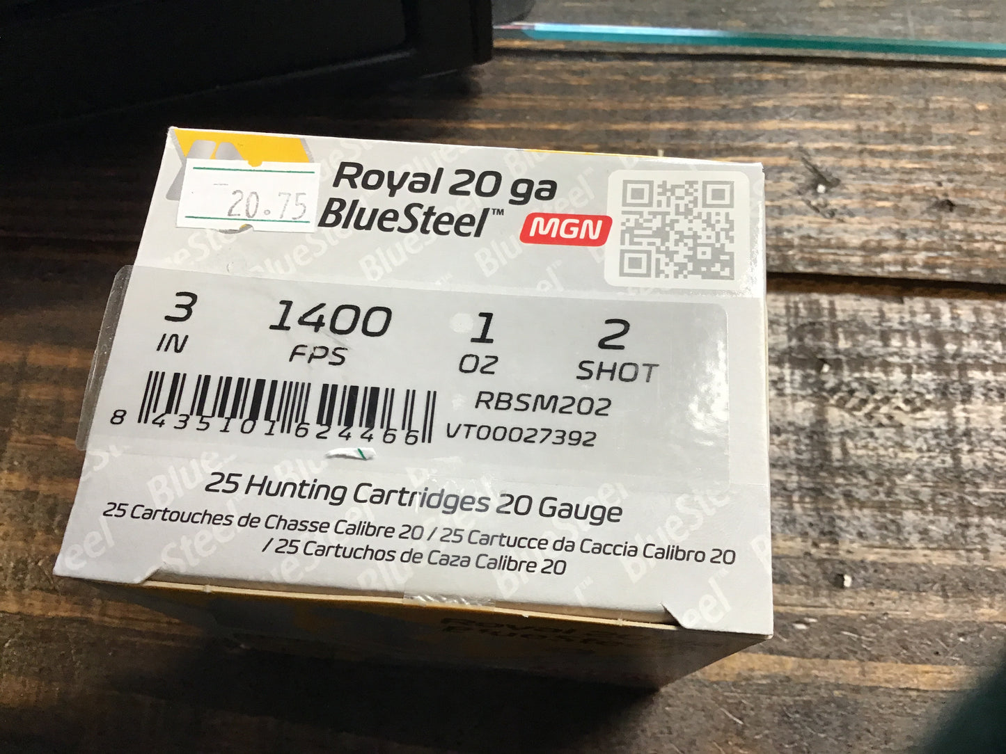 Royal 20Ga Blue Steel 1400FPS