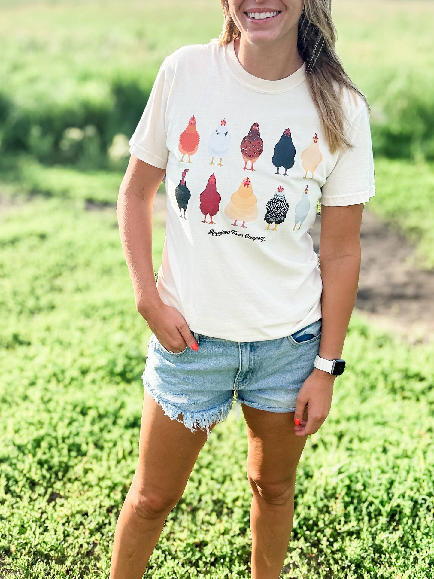 Western AFC Chickens Ivory Women's Graphic Tee 