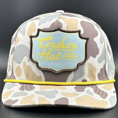 Cowboy Revolution Apparel Co. Marshland Camo Patch “Cowboy Hat”