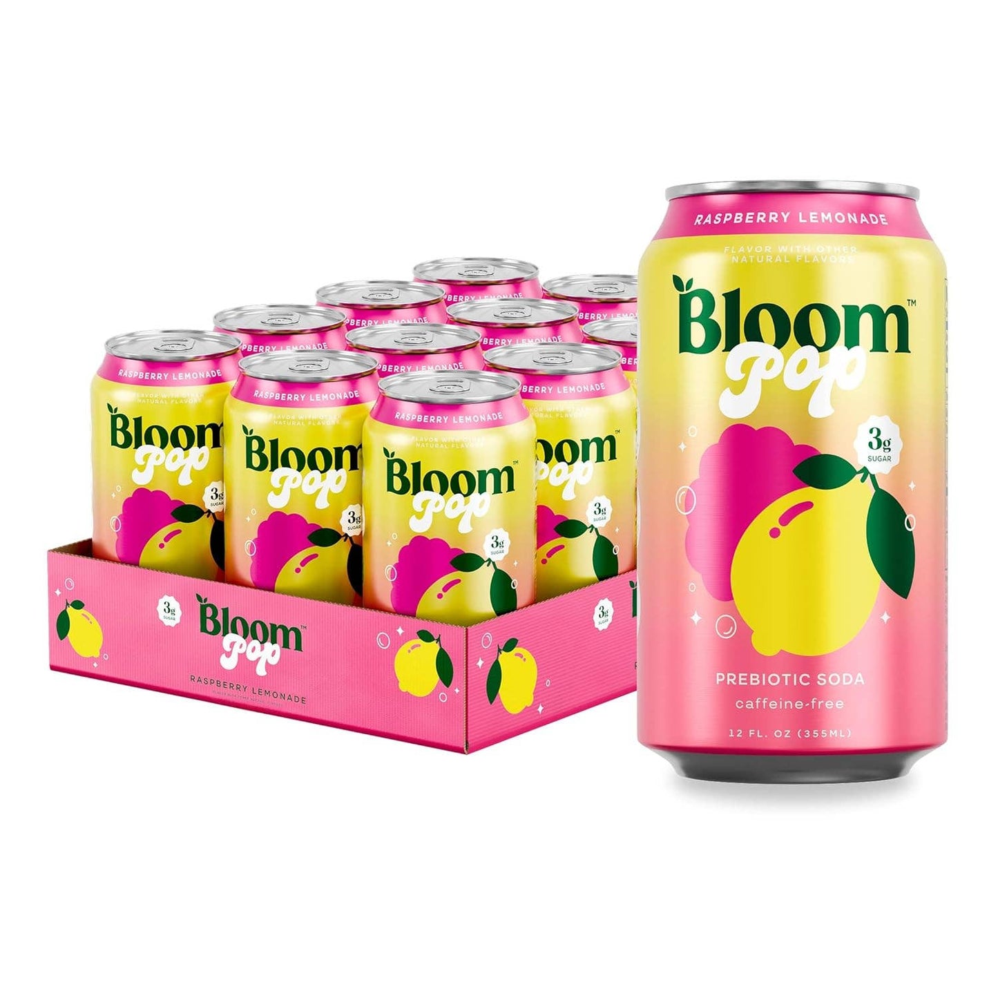 Bloom Pop Prebiotic Soda, 12oz