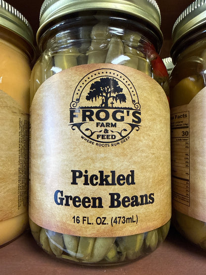 Frog’s Pickled Green Beans 16oz
