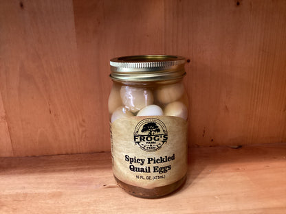 Frog’s Spicy Pickled Quail Eggs