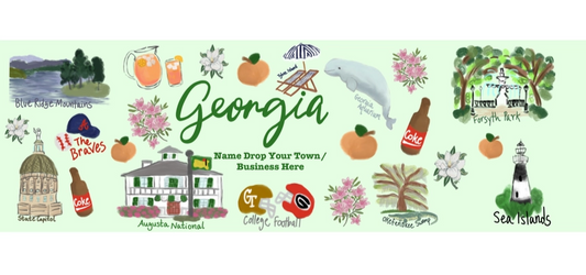 Georgia State Gift Tin | Gourmet Praline Pecans