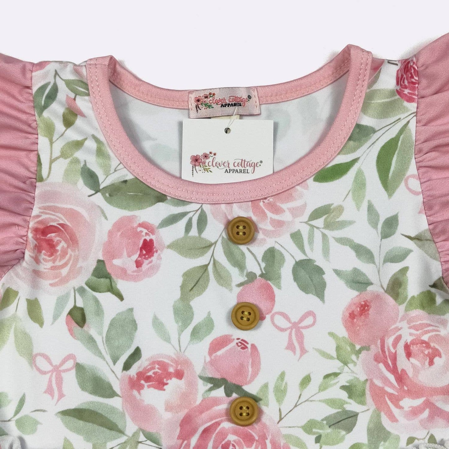 Pink Rose Blossom Girls Dress