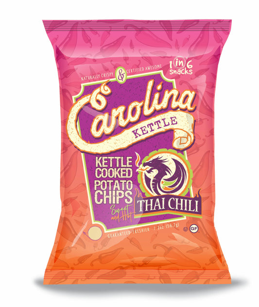Thai Chili Carolina Kettle Chips 2 oz Case(20)