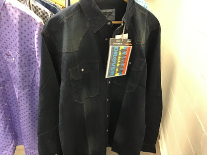 Drover Denim Pearl Snap LS
