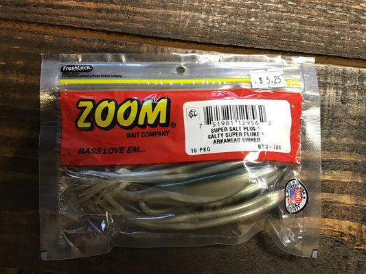 Zoom 5” super fluke (Arkansas shiner)