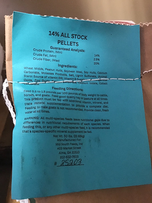 MS 14% All Stock Feed