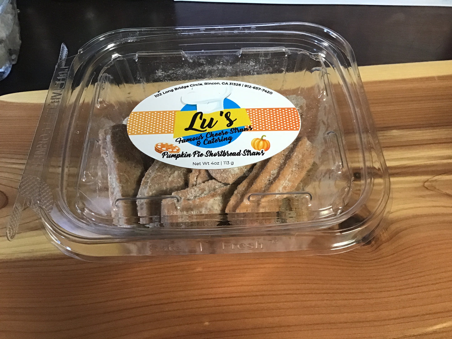 Lu's Famous gourmet cheese straws
