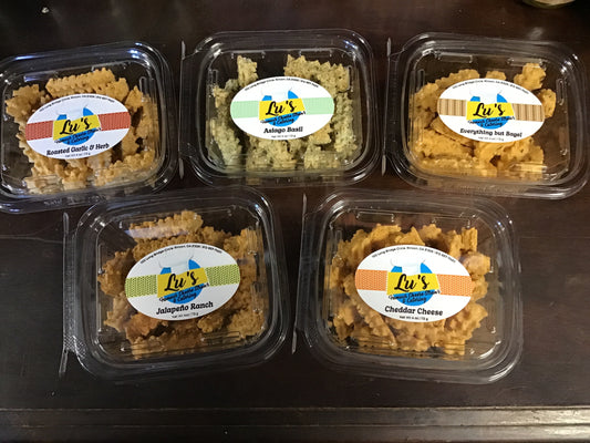 Lu's Famous gourmet cheese straws
