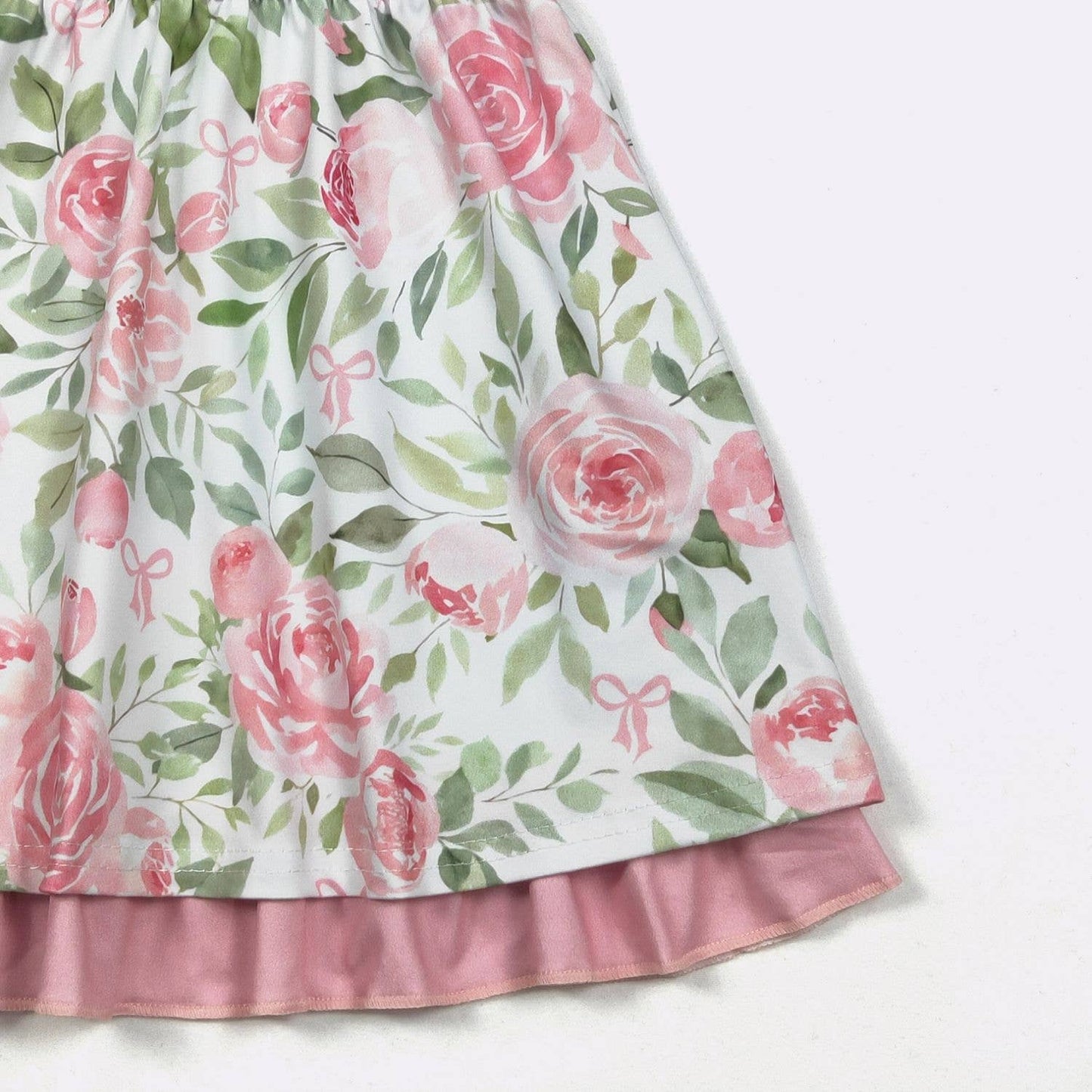Pink Rose Blossom Girls Dress