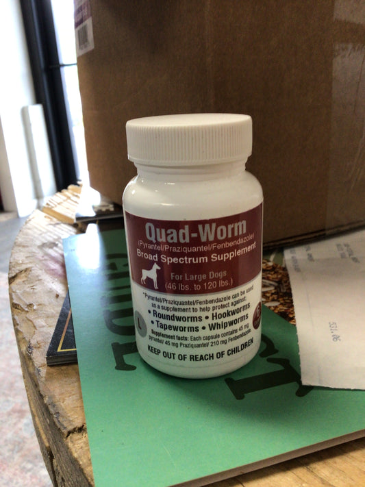 Quad worm broad spectrum supplement 46-120lb