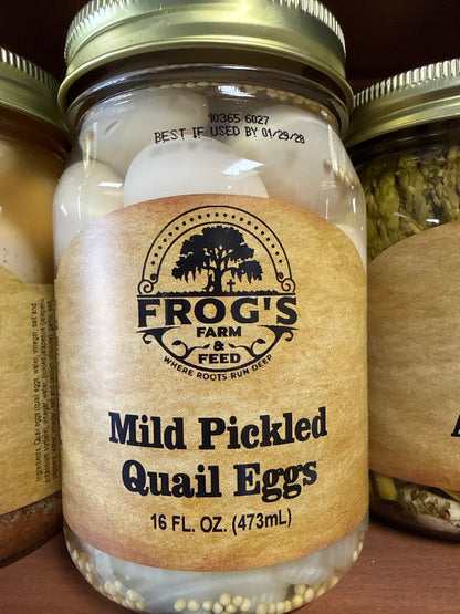 Frog’s Mild Pickled Quail Eggs 16oz