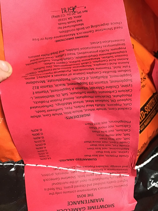 MS Game Bird 14% Showtime Maintenance - The Boss