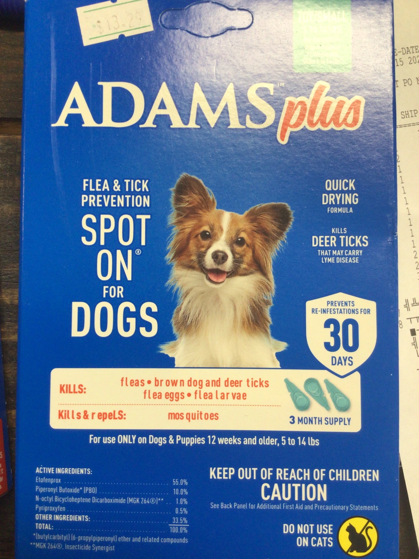 Adam’s plus spot on for dogs