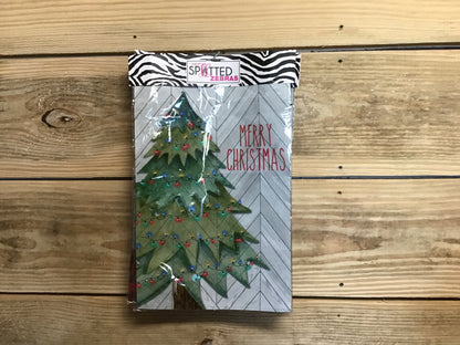 Garden Flag - Merry Christmas Tree with Lights Decor