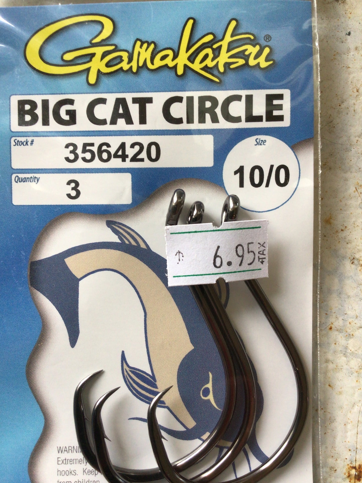 Gamakatsu big cat circle hook 10/0