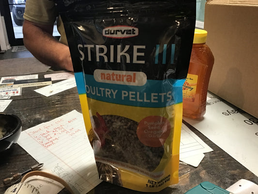 Durvet strike natural poultry pellets