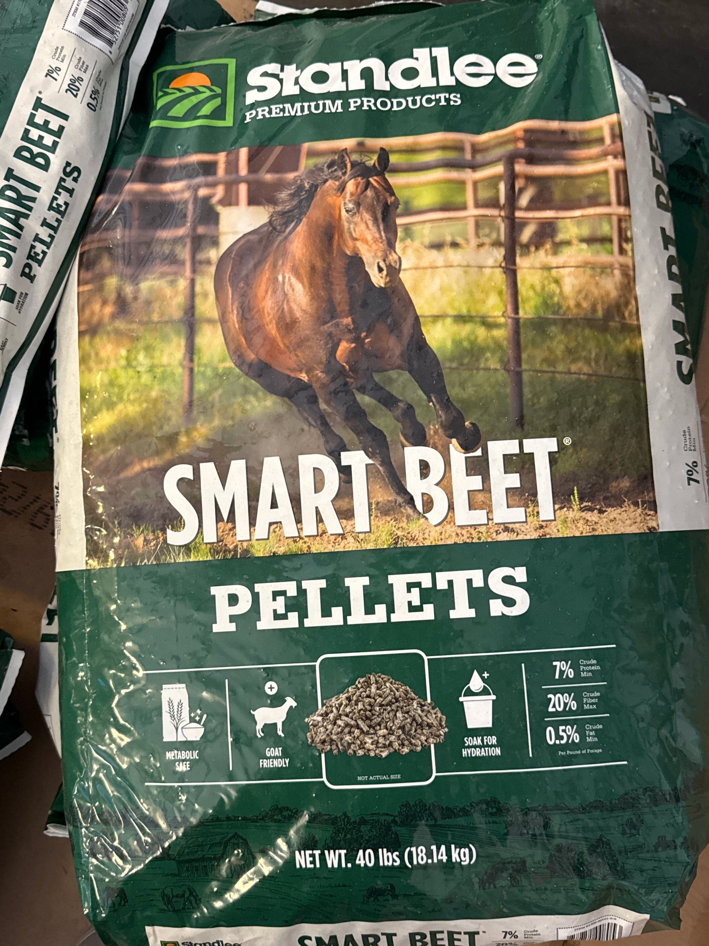 Standlee Smart Beet Pellets Horse Feed, 40-lb bag