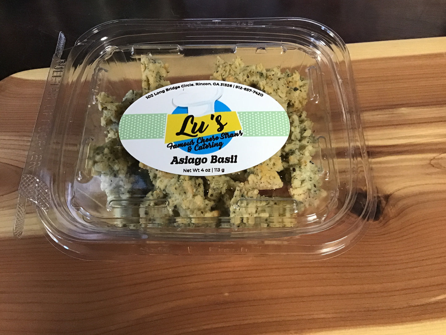 Lu's Famous gourmet cheese straws