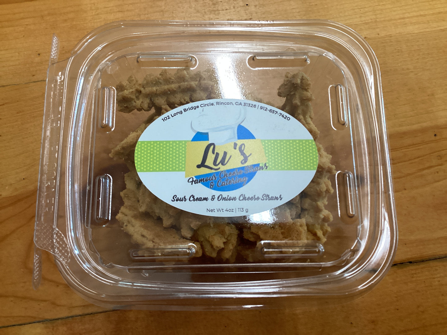 Lu's Famous gourmet cheese straws