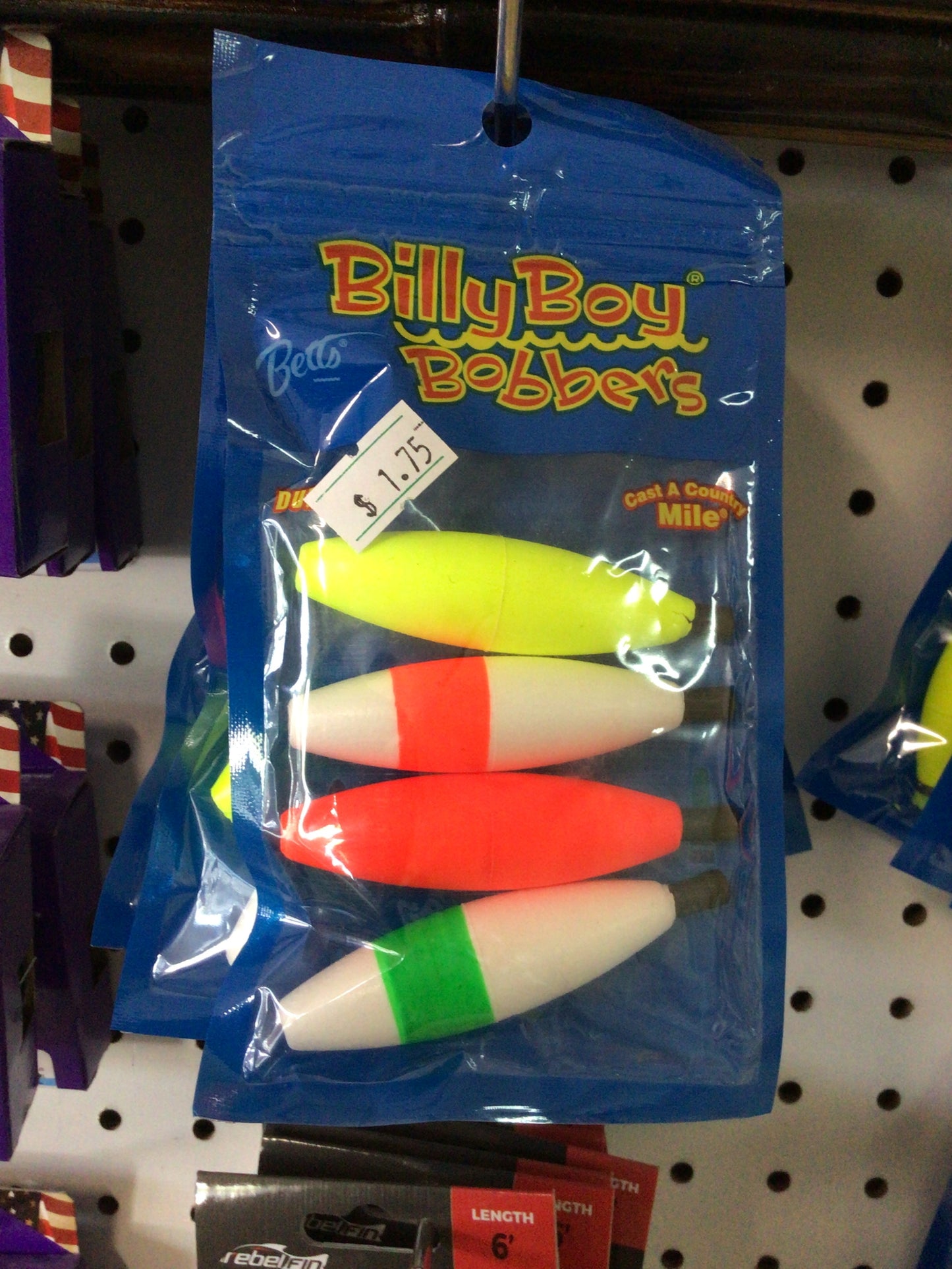 Billy Boy bobbers big unweighted