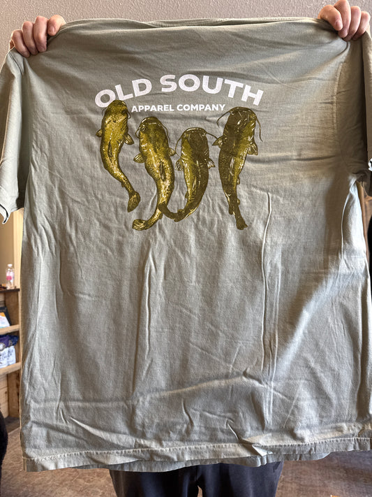 Old South Flat Head Catfish Tshirt