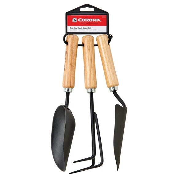 Wood Handle Garden Tool 3PC