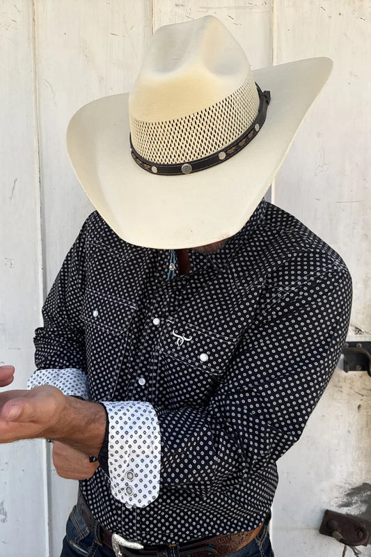 Drover Stampede Pearl Snap LS