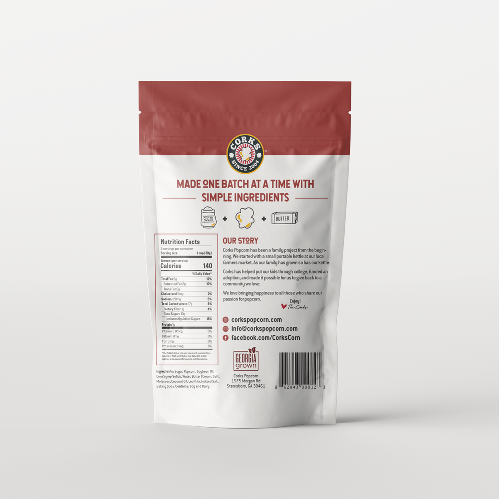 Corks Popcorn-Caramel-6oz.