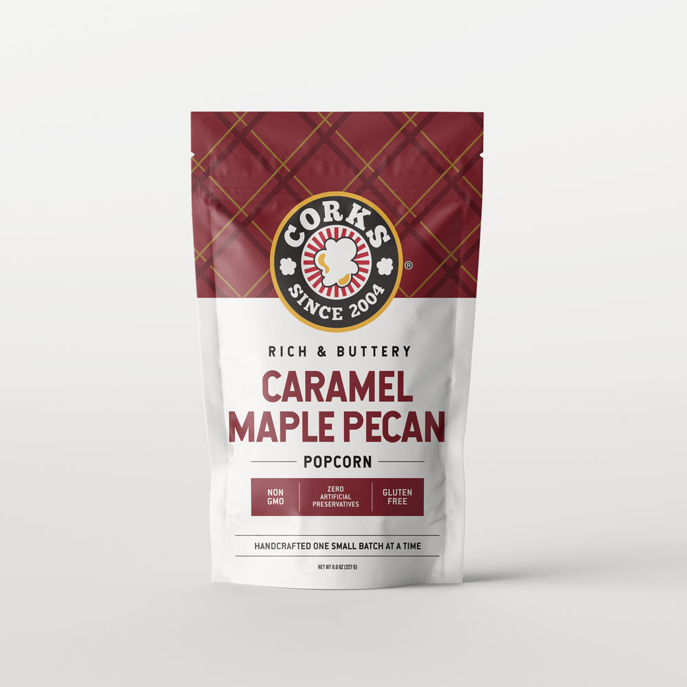 Corks Popcorn-Caramel Maple Pecan-8oz.