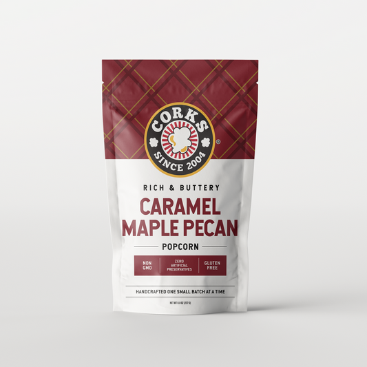 Corks Popcorn-Caramel Maple Pecan-8oz.