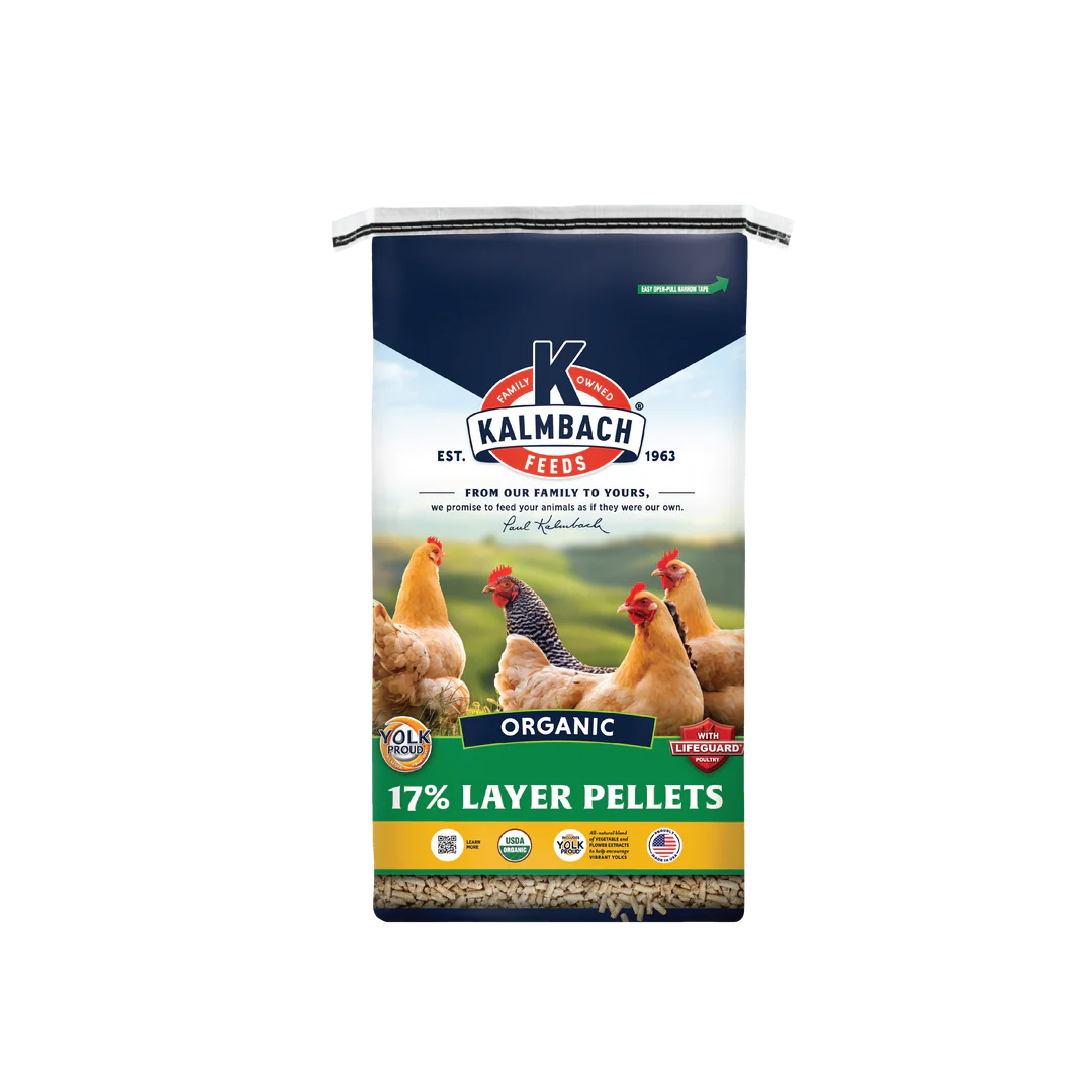 Kalmbach 17% Organic Laying Pellets 35lbs