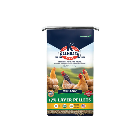 Kalmbach 17% Organic Laying Pellets 35lbs