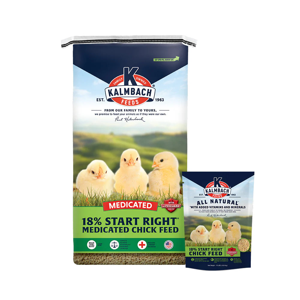 Kalmbach 18% All-Natural Start right Chick Starter Medicated