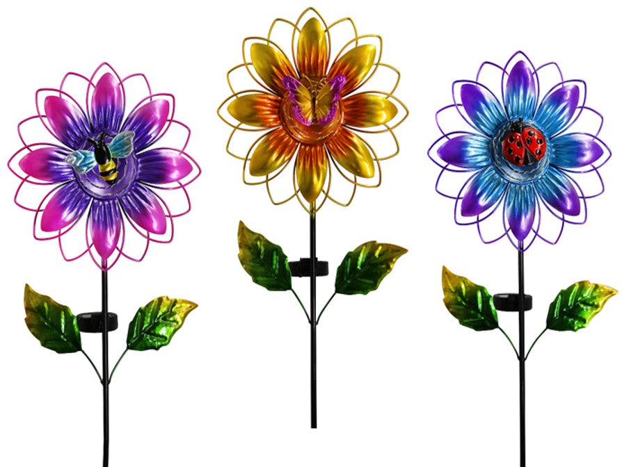 36”x10” Solar Flowers w/bugs