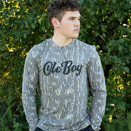 OLE BOY Bottomland Camo Performance Long Sleeve
