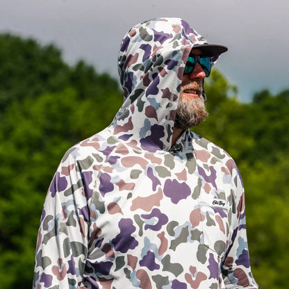 Ole Boy Performance hoodie - Brown Duck Camo