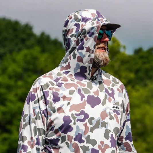 Ole Boy Performance hoodie - Brown Duck Camo