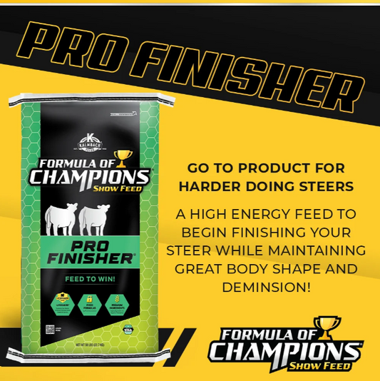 Formula of Champions Pro Finisher show cattle feed