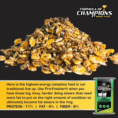 Formula of Champions Pro Finisher show cattle feed