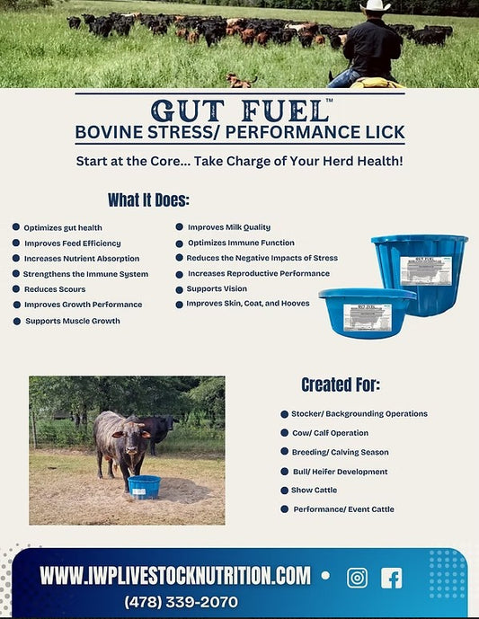 Iron Will Performance Gut Fuel Cow Tubs