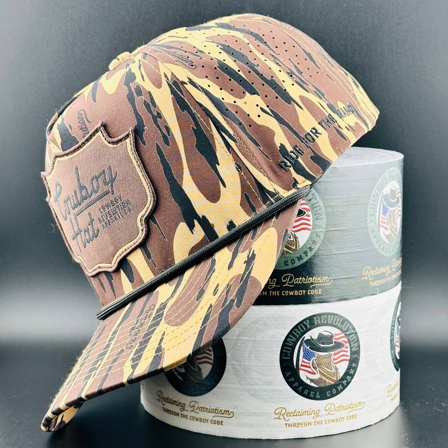 Cowboy Revolution Apparel Co. Atakapa Camo - Swampland Patch “Cowboy Hat”