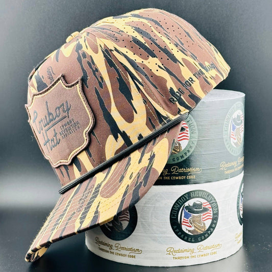 Cowboy Revolution Apparel Co. Atakapa Camo - Swampland Patch “Cowboy Hat”