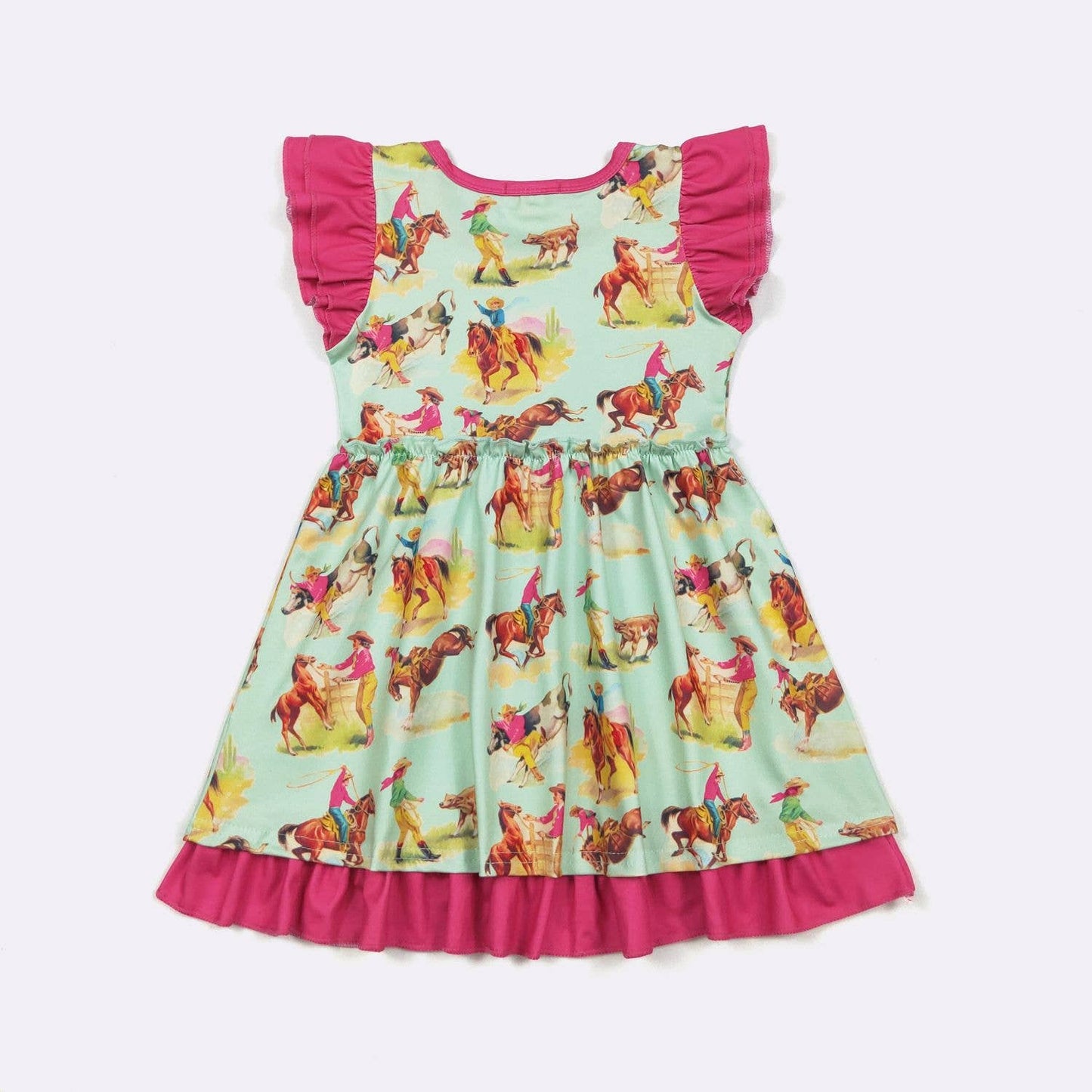 Aqua Rodeo Girls Dress