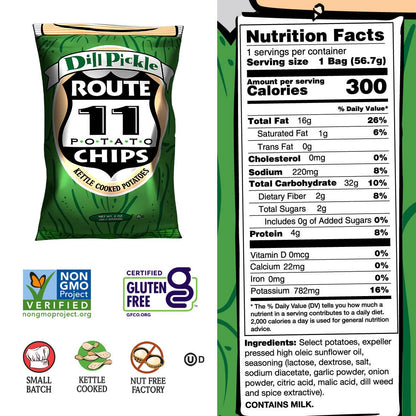 Route 11 Dill Pickle Potato Chips (2oz)